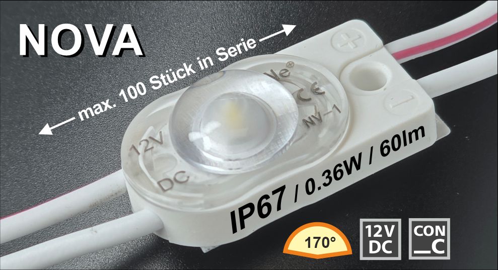 NOVA – LED Modul max 100 St. in Serie